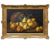 <span class='ref_item'>27 -</span> <span class="object_title">BODEGÓN CON PERAS Y MELOCOTONES, UVAS Y MELÓN. COPIA DE LA OBRA ORIGINAL DE LUIS EGIDO MELÉNDEZ (Nápoles, 1716-Marid, 1780)</span>   <p><span class="technique_material">Óleo sobre lienzo</span><br><span class="technical_description">Obra como copia de la obra original perteneciente al pintor Luis Egido Meléndez (1716-1780) que se encuentra en el Museo del Prado.<br/>Enmarcado en madera tallada y trabajada en dorado. <br/>Firmado Ciljós en la esquina inferior derecha. <br/>Medidas con marco: 74x54cm</span><br></p>