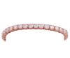 <span class='ref_item'>131 -</span> <span class="object_title">PULSERA RIVIERE EN PLATA DE LEY CHAPADA EN ORO ROSA Y MOISSANITAS</span>  <p><span class="technical_description">Pulsera riviere realizada en plata de ley chapada en oro rosa, compuesto por 34 moissanitas en talla brillante, engastadas en garras con peso total aprox. 17ct (cada una de ellas con peso aprox. 0.50ct). Cierre en caja con lengüeta y doble ocho de seguridad. Longitud: 18cm</span><br>Peso: <span class="PESO_HCES1">17,30</span> <span class="PESOUMED_HCES1">gr.</span><br></p>