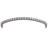 <span class='ref_item'>120 -</span> <span class="object_title">PULSERA RIVIÈRE EN PLATA DE LEY Y MOISSANITAS</span>  <p><span class="technical_description">Pulsera Rivière realizada en plata de ley. Compuesta por 52 moissanitas en talla brillante, engastadas en garras, con un peso total de 5,20ct.<br/>Cierre: Caja con lengüeta y doble ocho de seguridad<br/>Longitud: 17cm</span><br>Peso: <span class="PESO_HCES1">9,70</span> <span class="PESOUMED_HCES1">gr.</span><br></p>
