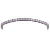 <span class='ref_item'>40 -</span> <span class="object_title">PULSERA RIVIÈRE EN PLATA DE LEY Y MOISSANITAS</span>  <p><span class="technical_description">Pulsera Rivière realizada en plata de ley. Compuesta por 52 moissanitas en talla brillante, engastadas en garras, con un peso total de 5,20ct.<br/>Cierre: Caja con lengüeta y doble ocho de seguridad<br/>Longitud: 17cm</span><br>Peso: <span class="PESO_HCES1">9,70</span> <span class="PESOUMED_HCES1">gr.</span><br></p>