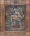 <span class='ref_item'>24 -</span> <span class="object_title">CRISTO EN LOS BRAZOS DE LA VIRGEN</span>   <p><span class="author">ESCUELA ESPAÑOLA S.XVIII     </span> <br><span class="technique_material">Óleo sobre lienzo</span><br><span class="technical_description">Representación de Jesucristo en brazos de María.<br/>Con algunas faltas de pigmento y pequeños picotazos por el paso del tiempo<br/>En marco de madera de época. Desperfectos en el marco y en lienzo<br/>Medidas: 67 x 51cm sin marco</span><br></p>