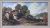 <span class='ref_item'>42 -</span> <span class="object_title">PAISAJE RURAL DE OTOÑO, S.XX</span>   <p><span class="technique_material">Acrílico sobre lienzo adherido a tabla</span><br><span class="technical_description">Escena pastoral en la que aparecen dos aldeanos junto a una casa de piedra rodeados de vegetación y un lago de fondo. <br/>Enmarcado en madera.<br/>Medidas: 46 x 81cm con marco</span><br></p>