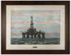 <span class='ref_item'>66 -</span> <span class="object_title">PLATAFORMA MARINA DE PROSPECCIÓN</span>   <p><span class="author">J. MORALES</span> <br><span class="technique_material">Acuarela sobre papel</span><br><span class="technical_description">Firmada en el ángulo inferior derecho<br/>Enmarcada con placa con el nombre del autor<br/>Medidas: 76 x 96cm con marco</span><br></p>