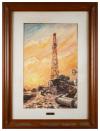 <span class='ref_item'>52 -</span> <span class="object_title">ATARDECER EN PROSPECCIÓN PETROLÍFERA</span>   <p><span class="author">J. MORALES</span> <br><span class="technique_material">Acuarela sobre papel</span><br><span class="technical_description">Firmada en el inferior izquierdo<br/>Enmarcada con placa con nombre del autor<br/>Medidas: 79 x 59cm con marco</span><br></p>