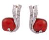 <span class='ref_item'>197 -</span> <span class="object_title">PENDIENTES EN ORO BICOLOR 18KT, CORAL Y DIAMANTES</span>  <p><span class="technical_description">Par de pendientes realizados en oro bicolor de 18kt. Con cabujones de coral y diamantes en talla brillante en bandas con vistas en blanco y peso total aprox 0.10ct. <br/>Cierre: Presión</span><br>Peso: <span class="PESO_HCES1">9,20</span> <span class="PESOUMED_HCES1">gr.</span><br></p>