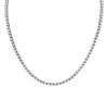 <span class='ref_item'>43 -</span> <span class="object_title">COLLAR ESTILO RIVIÈRE EN ACERO PLATEADO CON CIRCONITAS</span>  <p><span class="technical_description">Collar estilo rivière, tenis o hip hop, en acero plateado compuesto por circonitas en talla brillante engastadas en garras<br/>Cierre: Pestaña<br/>Longitud: 60cm</span><br>Peso: <span class="PESO_HCES1">43,70</span> <span class="PESOUMED_HCES1">gr.</span><br></p>
