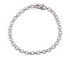<span class='ref_item'>139 -</span> <span class="object_title">PULSERA EN PLATA DE LEY Y MOISSANITAS</span>  <p><span class="technical_description">Pulsera realizada en plata de ley. Formada por eslabones rectangulares cuajados de moissanitas y unidos por barras lisas<br/>Cierre: Caja con lengüeta y doble ocho de seguridad<br/>Longitud: 20cm</span><br>Peso: <span class="PESO_HCES1">11,60</span> <span class="PESOUMED_HCES1">gr.</span><br></p>