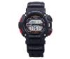 <span class='ref_item'>78 -</span> <span class="object_title">RELOJ DIGITAL MARCA CASIO G-SHOCK MUDMAN. ALARMA, CRONÓGRAFO Y HORAS DE LAS CAPITALES MÁS IMPORTANTES DEL MUNDO</span>  <p><span class="technical_description">Reloj digital Casio G-Shock Mudman 3031 G-9000. Caja en acero, cubierta y correa en caucho negro, con pulsadores en rojo. Diámetro caja: 44mm. Con uno de los pulsadores se muestra las horas en diferentes ciudades del mundo. Resistencia al agua 20ATM. En su caja original y con instrucciones. En funcionamiento</span><br>Peso: <span class="PESO_HCES1">56,80</span> <span class="PESOUMED_HCES1">gr.</span><br></p>
