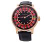 <span class='ref_item'>140 -</span> <span class="object_title">RELOJ PINDU CON RULETA EN ACERO CHAPADO EN ORO Y CORREA DE PIEL. AUTOMÁTICO</span>  <p><span class="technical_description">Reloj Pindu de caballero realizado en acero chapado en oro rosado. Movimiento automático. Caja de 44mm. Esfera con ruleta de casino giratoria con bolita blanca. Correa de piel negra. Resistente al agua 5ATM . Nº 5033G. En estado de marcha</span><br>Peso: <span class="PESO_HCES1">120</span> <span class="PESOUMED_HCES1">gr.</span><br></p>