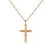 <span class='ref_item'>235 -</span> <span class="object_title">COLGANTE CRUZ Y CADENA CHAPADOS EN ORO 14KT</span>  <p><span class="technical_description">Colgante y cadena barbada chapados en oro de 14kt. Colgante con forma de cruz y figura de Cristo, con reasa.<br/>Medidas: 45cm la cadena, 4 x2cm la cruz</span><br>Peso: <span class="PESO_HCES1">5,30</span> <span class="PESOUMED_HCES1">gr.</span><br></p>