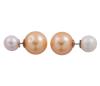 <span class='ref_item'>159 -</span> <span class="object_title">PENDIENTES DE DOBLE POSICIÓN EN PLATA DE LEY Y PERLAS CULTIVADAS</span>  <p><span class="technical_description">Pareja de pendientes realizados en plata de ley. De dos posiciones, con perlas doradas en un lado, calibradas aprox en 12,2mm y en el otro lado perlas blancas calibradas aprox en 8,2mm, todas cultivadas en agua dulce.<br/>Cierre: Presión (con una de las perlas)</span><br>Peso: <span class="PESO_HCES1">7,10</span> <span class="PESOUMED_HCES1">gr.</span><br></p>