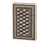 <span class='ref_item'>157 -</span> <span class="object_title">TARJETERO CON DECORACIÓN EN TARACEA, S.XX</span>   <p><span class="technical_description">Estuche tarjetero en madera con revestimiento decorado en madera ebonizada y teñida en verde, marfil y detalles en plateado.<br/>Algunas faltas.<br/>Medidas: 8,5x6cm</span><br></p>