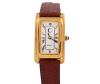 <span class='ref_item'>112 -</span> <span class="object_title">RELOJ "C" EN ACERO CHAPADO EN ORO. CUARZO</span>  <p><span class="technical_description">Reloj marca C realizado en acero chapado en oro. Movimiento de cuarzo. Caja rectangular de 20 x 28mm con índices romanos. Correa de piel. Nº 3636. En estado de marcha</span><br>Peso: <span class="PESO_HCES1">17,50</span> <span class="PESOUMED_HCES1">gr.</span><br></p>