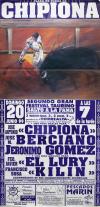 <span class='ref_item'>280 -</span> <span class="object_title">CARTEL "PLAZA DE TOROS DE CHIPIONA. SEGUNDO GRAN FESTIVAL TAURINO" JUNIO, 1999</span>   <p><span class="technical_description">Medidas: 190x90cm</span><br></p>