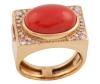 <span class='ref_item'>103 -</span> <span class="object_title">SORTIJA  EN ORO 18KT, CORAL Y DIAMANTES</span>  <p><span class="technical_description">Sortija realizada en oro de 18kt. Diseño rectangular con un cabujón central de coral y diamantes en talla brillante con peso total aprox 0.35ct<br/>Medida Sortija: 18</span><br>Peso: <span class="PESO_HCES1">10,80</span> <span class="PESOUMED_HCES1">gr.</span><br></p>
