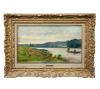 <span class='ref_item'>22 -</span> <span class="description">REBAÑO EN LA ORILLA (S. XX) </span>  <p><span class="description">LOUIS LE-POITTEVIN (Francia, 1847-1909) <br>Óleo sobre lienzo<br>Firmado en la esquina inferior izquierda por el autor.<br>Enmarcado en madera tallada y dorada y placa de autor con nombre.<br>Medidas con marco: 74x50cm</span></p>