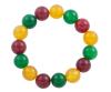 <span class='ref_item'>101 -</span> <span class="object_title">PULSERA CON CUENTAS DE CUARZO</span>  <p><span class="technical_description">Pulsera elástica formada por cuentas esféricas de cuarzos rojos, verdes y citrinos, calibradas en 13mm<br/>Diámetro: 5,50cm</span><br>Peso: <span class="PESO_HCES1">43,80</span> <span class="PESOUMED_HCES1">gr.</span><br></p>