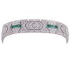 <span class='ref_item'>117 -</span> <span class="object_title">PULSERA EN PLATA DE LEY 925, ESMERALDAS SINTÉTICAS Y CIRCONITAS</span>  <p><span class="technical_description">Pulsera realizada en plata de ley, con diseño Art-Déco articulada y adornada por esmeraldas sintéticas y circonitas. Imitación alta joyería.<br/>Cierre: Caja con lengüeta<br/>Longitud: 17,5cm</span><br>Peso: <span class="PESO_HCES1">39,40</span> <span class="PESOUMED_HCES1">gr.</span><br></p>