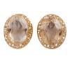 <span class='ref_item'>215 -</span> <span class="object_title">PENDIENTES EN ORO 18KT Y CUARZOS CITRINOS</span>  <p><span class="technical_description">Pareja de pendientes realizados en oro de 18kt. Formados por cuarzos citrinos en talla oval con peso total aprox 15.50ct. Caja de engaste calada<br/>Cierre: Omega</span><br>Peso: <span class="PESO_HCES1">11,40</span> <span class="PESOUMED_HCES1">gr.</span><br></p>