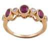 <span class='ref_item'>11 -</span> <span class="object_title">SORTIJA EN ORO 18KT, RUBÍES Y DIAMANTES</span>  <p><span class="technical_description">Sortija realizada en oro de 18kt. Con 3 rubíes en talla oval con peso total aprox 1ct, alternados con 4 diamantes en talla brillante con peso total aprox 0.25ct<br/>Medida Sortija: 12</span><br>Peso: <span class="PESO_HCES1">4,20</span> <span class="PESOUMED_HCES1">gr.</span><br></p>