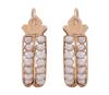 <span class='ref_item'>25 -</span> <span class="object_title">PENDIENTES EN ORO 18KT Y PERLAS CULTIVADAS</span>  <p><span class="technical_description">Pareja de pendientes realizados en oro de 18kt. Formados por carriles de perlas cultivadas de pequeño calibre<br/>Cierre: Ballestilla delantera</span><br>Peso: <span class="PESO_HCES1">3,80</span> <span class="PESOUMED_HCES1">gr.</span><br></p>