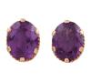<span class='ref_item'>44 -</span> <span class="object_title">PENDIENTES EN ORO 18KT Y ZAFIROS SINTÉTICOS PÚRPURAS</span>  <p><span class="technical_description">Pareja de pendientes realizados en oro de 18kt. Formados por zafiros sintéticos color púrpura en talla oval con peso total aprox 12.40ct. Orla con cordoncillo<br/>Cierre: Omega</span><br>Peso: <span class="PESO_HCES1">10,20</span> <span class="PESOUMED_HCES1">gr.</span><br></p>