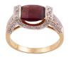 <span class='ref_item'>193 -</span> <span class="object_title">SORTIJA EN ORO BICOLOR 18KT, GRANATE ESPESARTINA Y DIAMANTES</span>  <p><span class="technical_description">Sortija realizada en oro bicolor de 18kt. En el centro talla facetada de granate espesartina con peso aprox 0.60ct. En frontal y hombros diamantes en talla brillante sobre vistas en blanco con peso total aprox 0.22ct<br/>Medida Sortija: 14</span><br>Peso: <span class="PESO_HCES1">4,70</span> <span class="PESOUMED_HCES1">gr.</span><br></p>