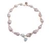 <span class='ref_item'>133 -</span> <span class="object_title">COLLAR DE PERLAS BARROCAS CULTIVADAS, PLATA 925 Y CIRCONITAS</span>  <p><span class="technical_description">Collar formado por grandes perlas barrocas, alternadas con otras de menor tamaño, todas cultivadas en agua dulce. Broche con colgante en forma de corazón realizado en plata de ley 925 chapada en oro rosa y adornado con circonitas<br/>Cierre: Pasador<br/>Longitud: 50cm</span><br>Peso: <span class="PESO_HCES1">123,40</span> <span class="PESOUMED_HCES1">gr.</span><br></p>