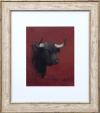 <span class='ref_item'>62 -</span> <span class="object_title">CABEZA DE TORO</span>   <p><span class="author">ENRIQUE PASTOR (España, 1953)</span> <br><span class="technique_material">Óleo sobre cartón</span><br><span class="technical_description">Muestra la cabeza de un toro negro sobre un fondo rojo.<br/>Firmado en la esquina inferior derecha.<br/>Enmarcado en madera y cristal con paspartú. <br/>Medidas con marco: 45,5x40cm</span><br></p>