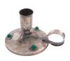 <span class='ref_item'>291 -</span> <span class="object_title">PALMATORIA EN PLATA 925 Y ÓNIX VERDE, PRIMERA MITAD S.XX</span>  <p><span class="technical_description">Palmatoria realizada en plata de ley 925. La base decorada con tres cabujones de ónix verde. Con contrapeso. <br/>Altura: 8cm<br/>Peso bruto total: 127,5gr</span><br></p>