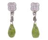 <span class='ref_item'>233 -</span> <span class="object_title">PENDIENTES EN ORO 18KT, PERIDOTOS Y DIAMANTES</span>  <p><span class="technical_description">Pareja de pendientes con movimiento realizados en oro de 18kt. Formados por peridotos en talla briolette con peso total aprox 0.90ct y en la parte superior diamantes en talla brillante con peso total aprox 0.08ct. <br/>Cierre: Presión<br/>Longitud: 1,9cm</span><br>Peso: <span class="PESO_HCES1">1,20</span> <span class="PESOUMED_HCES1">gr.</span><br></p>
