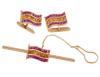 <span class='ref_item'>204 -</span> <span class="object_title">CONJUNTO DE GEMELOS Y PASADOR EN ORO 18KT, RUBÍES Y ZAFIROS DORADOS</span>  <p><span class="technical_description">Conjunto de gemelos y pasador de corbata realizados en oro de 18kt. Todos con detalle de bandera de España formada por rubíes en talla carré con peso total aprox 1.50ct y zafiros dorados en talla baguette con peso total aprox 1.15ct. El pasador con cadenita barbada y argolla. Falta uno de los rubíes<br/>Longitud del pasador: 5,5cm</span><br>Peso: <span class="PESO_HCES1">16,40</span> <span class="PESOUMED_HCES1">gr.</span><br></p>