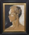 <span class='ref_item'>149 -</span> <span class="object_title">"RETRATO MASCULINO", 1939</span>   <p><span class="author">MARGARET MARLEY MODLIN (Carolina del Norte, 1927 - Madrid, 1998) </span> <br><span class="technique_material">Carboncillo y lápiz graso sobre papel</span><br><span class="technical_description">Firmado y fechado en la zona superior derecha <br/>Enmarcado en madera ebonizada y tallada con cristal.<br/>Medidas con marco: 75x62cm</span><br></p>