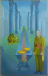 <span class='ref_item'>129 -</span> <span class="object_title">"TU QUE VIVES AL ABRIGO DEL ALTÍSIMO Y HABITAS A LA SOMBRA DEL OMNIPOTENTE II", 1973</span>   <p><span class="author">MARGARET MARLEY MODLIN (Carolina del Norte, 1927 - Madrid, 1998) </span> <br><span class="technique_material">Óleo sobre lienzo</span><br><span class="technical_description">Firmado, titulado y fechado en el ángulo inferior izquierdo<br/>Enmarcado en madera. El lienzo presenta desperfectos y abolladuras <br/>Medidas: 191 x 120cm</span><br></p>