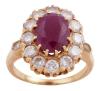 <span class='ref_item'>95 -</span> <span class="object_title">SORTIJA EN ORO 18KT, RUBÍ Y DIAMANTES</span>  <p><span class="technical_description">Sortija realizada en oro de 18kt. Formada por rubí central en talla oval con peso total aprox 2.50ct y en orla y hombros adornados por diamantes en talla brillante con peso total aprox 1.25ct<br/>Medida Sortija: 10</span><br>Peso: <span class="PESO_HCES1">6,10</span> <span class="PESOUMED_HCES1">gr.</span><br></p>