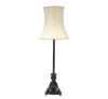 <span class='ref_item'>249 -</span> <span class="object_title">LÁMPARA DE PIE CLÁSICA</span>   <p><span class="technical_description">Lámpara de pie realizada en metal tallado en base con decoración de figuras. Soporte de bombillas superior con desperfectos. Acompaña una gran pantalla en seda.<br/>Con cable de alimentación.<br/>Medidas: 178x56cm</span><br></p>