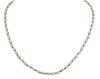 <span class='ref_item'>151 -</span> <span class="object_title">COLLAR-GARGANTILLA DE CORAL BLANCO Y ORO BAJO</span>  <p><span class="technical_description">Collar gargantilla formado por cuentas esféricas de coral blanco alternadas con bolitas de oro bajo<br/>Cierre: Reasa en oro bajo<br/>Longitud: 45cm</span><br>Peso: <span class="PESO_HCES1">8,50</span> <span class="PESOUMED_HCES1">gr.</span><br></p>
