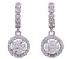 <span class='ref_item'>42 -</span> <span class="object_title">PENDIENTES EN PLATA DE LEY, MOISSANITAS Y CIRCONITAS</span>  <p><span class="technical_description">Pendientes con movimiento realizados en plata de ley 925. Con moissanitas centrales en talla brillante y peso total aprox 2ct (1ct cada una). Orla y aro superior adornados con circonitas<br/>Longitud: 2,5cm<br/>Cierre: Palillo en clic</span><br>Peso: <span class="PESO_HCES1">3,60</span> <span class="PESOUMED_HCES1">gr.</span><br></p>