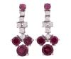 <span class='ref_item'>150 -</span> <span class="object_title">PENDIENTES EN ORO 18KT, RUBELITAS Y DIAMANTES</span>  <p><span class="technical_description">Pareja de pendientes largos realizados en oro de 18kt. Formados por turmalinas rubelitas en talla redonda con peso total aprox 2.6ct y diamantes en talla brillante con peso total aprox 0.46ct. <br/>Cierre: Presión<br/>Longitud: 2,8cm</span><br>Peso: <span class="PESO_HCES1">7,80</span> <span class="PESOUMED_HCES1">gr.</span><br></p>