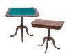 <span class='ref_item'>232 -</span> <span class="object_title">MESA DE JUEGO EN MADERA TALLADA</span>   <p><span class="technical_description">Tabla abatible tapizada en su interior en color verde. Tapa superior suelta y con notables marcas. <br/>Medidas cerrada: 75x72x36cm</span><br></p>