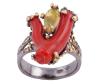 <span class='ref_item'>284 -</span> <span class="object_title">SORTIJA EN PLATA 925 CON CHAPADO EN ORO, ÓPALO Y CORAL. JOYERÍA DE AUTOR, PIEZA ÚNICA</span>  <p><span class="technical_description">Sortija realizada en plata de ley 925 con contraste y partes chapadas en oro. Con rama de coral en forma de "V" de peso aprox 3ct y en medio un ópalo dorado en talla marquise con peso aprox 1.30ct<br/>Medida Sortija: 18</span><br>Peso: <span class="PESO_HCES1">7,60</span> <span class="PESOUMED_HCES1">gr.</span><br></p>