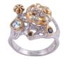 <span class='ref_item'>12 -</span> <span class="object_title">SORTIJA EN PLATA 925 CON CHAPADO EN ORO, TOPACIO Y ZAFIROS. JOYERÍA DE AUTOR, PIEZA ÚNICA</span>  <p><span class="technical_description">Sortija realizada en plata de ley 925 con contraste y partes chapadas en oro, calada y con detalle de flor adornada por un topacio de peso aprox 0.45ct y dos zafiros de peso aprox 0.12ct. <br/>Medida Sortija: 17</span><br>Peso: <span class="PESO_HCES1">8,70</span> <span class="PESOUMED_HCES1">gr.</span><br></p>