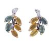 <span class='ref_item'>245 -</span> <span class="object_title">PENDIENTES EN PLATA 925 CON CHAPADO EN ORO Y ZAFIROS FANCY. JOYERÍA DE AUTOR, PIEZA ÚNICA</span>  <p><span class="technical_description">Pareja de pendientes realizados en plata de ley 925 con contrastes y partes chapadas en oro. Diseño de hojas formadas por zafiros fancy en tonos verdosos y dorados en tallas marquise, con peso total aprox 1.50ct.<br/>Cierre: Presión</span><br>Peso: <span class="PESO_HCES1">3,50</span> <span class="PESOUMED_HCES1">gr.</span><br></p>