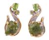 <span class='ref_item'>251 -</span> <span class="object_title">PENDIENTES EN PLATA 925 CON CHAPADO EN ORO Y PERIDOTOS. JOYERÍA DE AUTOR, PIEZA ÚNICA</span>  <p><span class="technical_description">Pareja de pendientes realizados en plata de ley 925 con contrastes y partes chapadas en oro. Diseño en forma de "S" con cristales en bruto de peridotos y en su parte superior, peridotos tallados en perilla y redondo, todos ellos con peso total aprox 7.62ct (7ct los cristales en bruto, 0.62ct los tallados)<br/>Cierre: Presión<br/>Longitud: 2,5cm</span><br>Peso: <span class="PESO_HCES1">8,60</span> <span class="PESOUMED_HCES1">gr.</span><br></p>