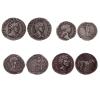 <span class='ref_item'>193 -</span> <span class="object_title">LOTE DE CUATRO MONEDAS EN PLATA 950m/m DEL IMPERIO ROMANO</span>  <p><span class="technical_description">1º Denario de la República romana del general Quinto Labieno (40 a.C) Anverso: Busto de perfil derecho del general y gráfila de punto "Q LABIENVS PARTHICVS IMP". Reverso: Caballo parto de perfil derecho, con silla de montar y carcaj de flechas y gráfila de puntos. Peso: 3,4gr<br/>2º Denario de Plautila Augusta (202 - 205 d.C) Anverso: Busto drapeado de perfil derecho de la emperatriz. "PLAVTILLA AVGVSTA" Reverso: Personificación femenina de la Concordia, entronizada con pátera y cornucopias. "CONCORDIA AVG G". Ceca de Laodicea. Peso: 2,7gr<br/>3º Denario de Trajano (103 d.C) Anverso: Busto de perfil derecho del emperador con corona de laurel "(IMP) TRAIANO AVG GER DAC PM TRP" Reverso: Personificación femenina de la Victoria alada, portando corona de laurel y palma. "COS V PP SPQR OPTIMO PRINC" Ceca de Roma. Peso: 2,9gr<br/>4º Antoniniano del rey Vabalato de Palmira (271 d.C). Anverso: Busto de perfil derecho del rey con corona de laurel. "VABALATHVS V C R IM DR" Reverso: Busto de perfil derecho del emperador con corona radiada."IMP C AVRELIANVS AVG" Ceca de Antioquía. Peso: 3,4gr</span><br></p>