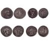<span class='ref_item'>161 -</span> <span class="object_title">LOTE DE CUATRO MONEDAS EN PLATA 950m/m DEL IMPERIO ROMANO</span>  <p><span class="technical_description">1º Antoniniano de Gordiano III (238 - 239 d.C). Anverso: Busto de perfil derecho del emperador con corona radiada. "IMP CAES M ANT GORDIANVS AVG" Reverso: Júpiter en pie, portando cetro y rayos, junto al emperador a menor escala."IOVI CONSERVATORI" Ceca de Roma. Peso: 4,6gr<br/>2º Denario de Salustia Orbiana (225 d.C). Anverso: Busto de perfil derecho de la emperatriz. "SALL BARBIA ORBIANA AVG" Reverso: Personificación femenina de la Concordia, entronizada, portando pátera y cornucopia "CONCORDIA AVG G" Ceca de Roma. Peso: 3,1gr<br/>3º Antoniniano del usurpador Regaliano (260 - 261 d.C). Anverso: Busto de perfil derecho del emperador con corona radiada "IMP C P C REGALIANVS AVG" Reverso: Personificación masculina del sol, saludando con la mano y portando un látigo "ORIENS AVG G" Peso: 3,4gr<br/>4º Antoniniano de Diocleciano (278 - 288 d.C). Anverso: Busto de perfil derecho del emperador con corona de laurel. "IMP C C VAL DIOCLETIANUS PF AVG" Reverso: El emperador en pie, portando estandarte y lanza."PRINCIPI IVVENTUTIS" Peso: 2,6gr</span><br></p>