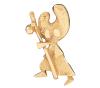 <span class='ref_item'>154 -</span> <span class="object_title">PIN DE SOLAPA DE "PELEGRÍN" EN ORO 18KT</span>  <p><span class="technical_description">Pin para solapa realizado en oro de 18kt representando a la mascota "Pelegrín", diseñada para el Xacobeo 1993<br/>Cierre: Presión en metal dorado<br/>Peso del oro: 4,40gr</span><br></p>
