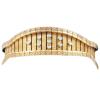 <span class='ref_item'>259 -</span> <span class="object_title">BRAZALETE EN ORO 18KT Y DIAMANTES</span>  <p><span class="technical_description">Brazalete realizado en oro de 18kt y diamantes, muestra un buen trabajo de orfebrería dando a la joya buena flexibilidad. Formado por dos cuerpos de piezas verticales y terminada por bandas moduladas repujadas. En el cuerpo central nueve diamantes en talla brillante engastados en chatón con peso aprox 0.50ct. <br/>Longitud: 18cm</span><br>Peso: <span class="PESO_HCES1">63,30</span> <span class="PESOUMED_HCES1">gr.</span><br></p>