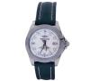 <span class='ref_item'>6 -</span> <span class="object_title">RELOJ BREITLING GALACTIC 32 EN ACERO, NACAR Y DIAMANTES. CUARZO</span>  <p><span class="technical_description">Reloj Breitling realizado en acero, modelo Galactic 32 Sleek W71330. Movimiento de cuarzo. Caja de 32mm, esfera de nácar, calendario a las 3 y 8 diamantes en índices de peso total aprox 0.15ct en índices. Correa de piel verde y otra de repuesto color naranja. Resistencia al agua 10ATM. Nº 1150686. En estado de marcha<br/>En su caja original con documentación.</span><br>Peso: <span class="PESO_HCES1">46,70</span> <span class="PESOUMED_HCES1">gr.</span><br></p>