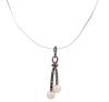 <span class='ref_item'>61 -</span> <span class="object_title">COLGANTE Y CADENA EN ORO 18KT, PLATA 925, PERLAS CULTIVADAS Y DIAMANTES</span>  <p><span class="technical_description">Colgante y cadena vintage realizados en oro de 18kt. El colgante con vistas en plata y dos perlas cultivadas calibradas aprox en 10mm y diamantes en talla rosa con peso total aprox 0.50ct. Cadena de cola de ratón.<br/>Cierre: Mosquetón<br/>Longitud de la cadena: 40cm</span><br>Peso: <span class="PESO_HCES1">10,50</span> <span class="PESOUMED_HCES1">gr.</span><br></p>